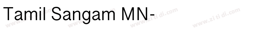 Tamil Sangam MN字体转换